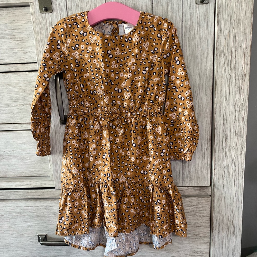 OshKosh High-Lo Tan Girls 4 Dress